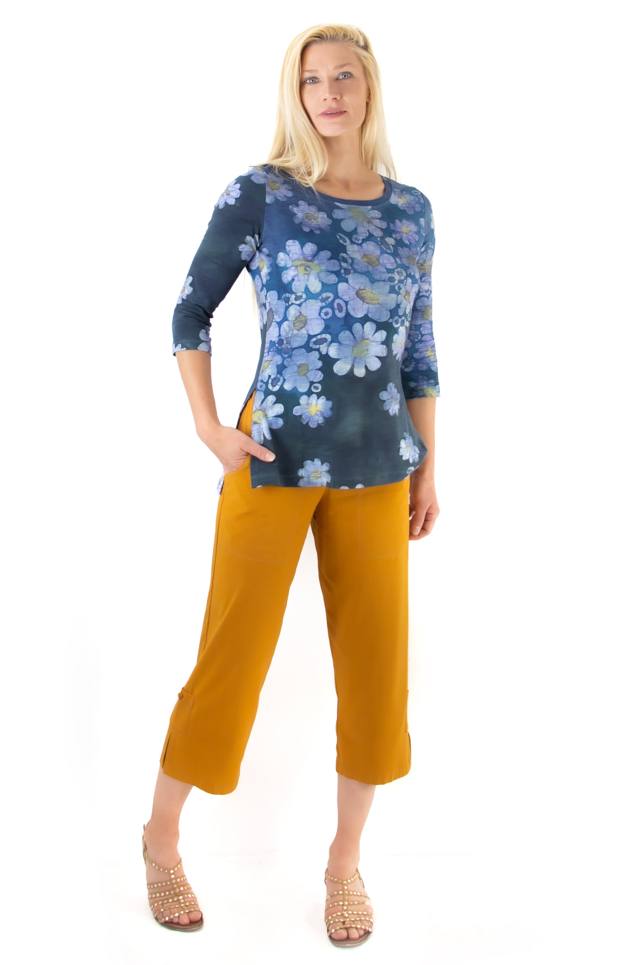 Sara Tee 3/4 - Afloat Print