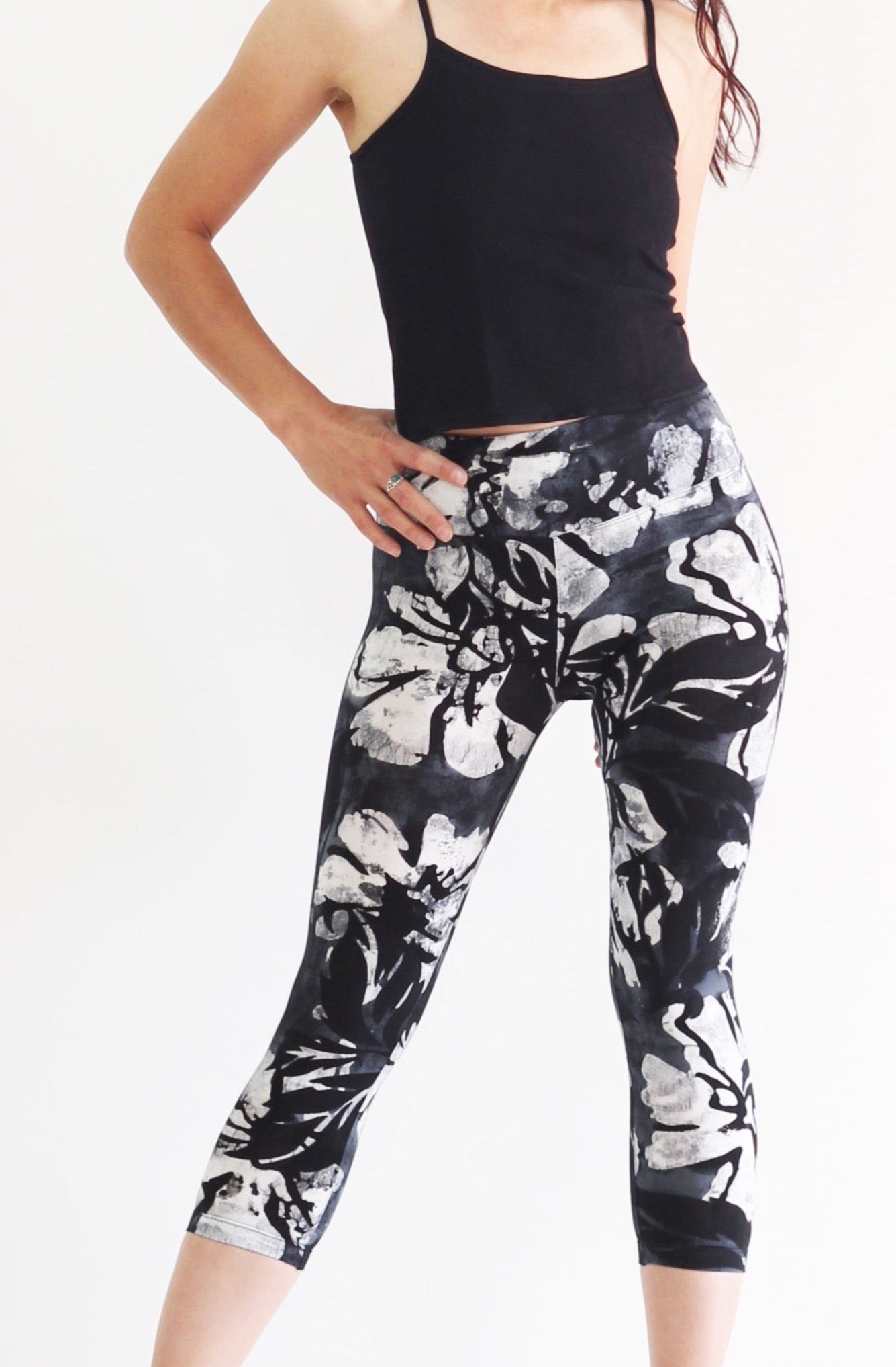 Hand Painted Leggings or Crops - Hula Nights