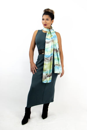 Hand Painted Silk Scarf - Soul Fusion