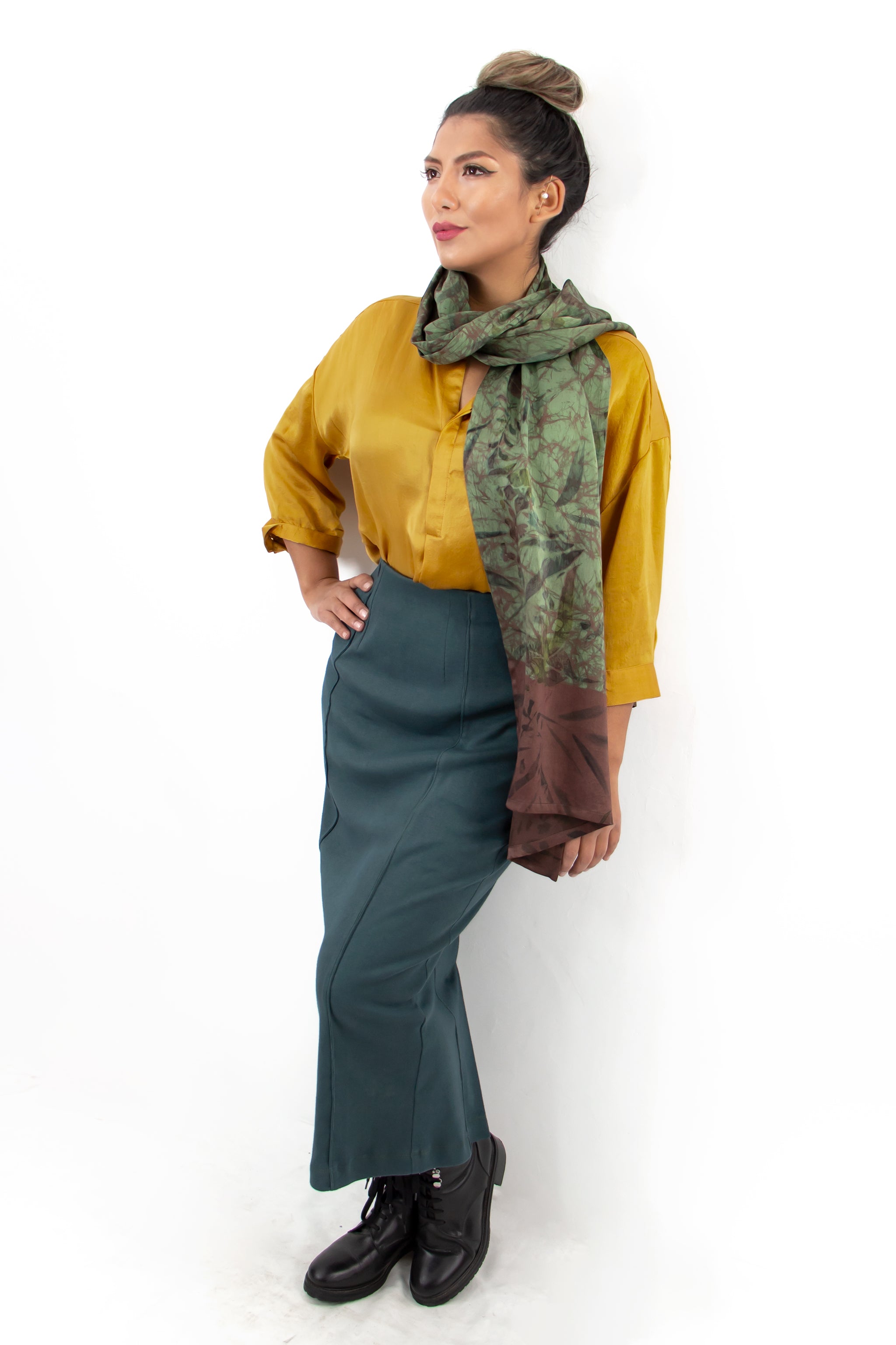 Soie Silk Blouse - Gold