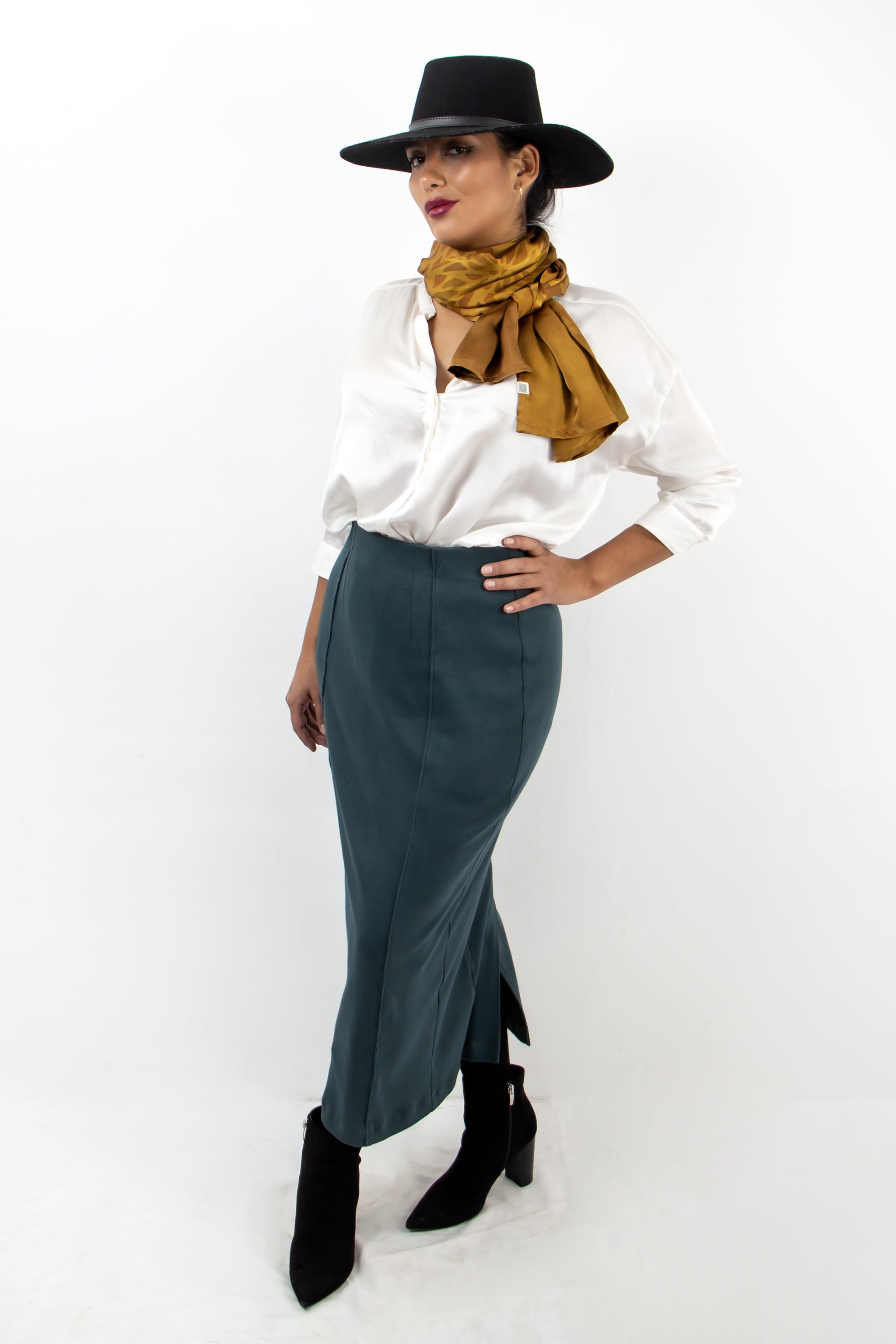 Pencil Skirt - Deep Spruce