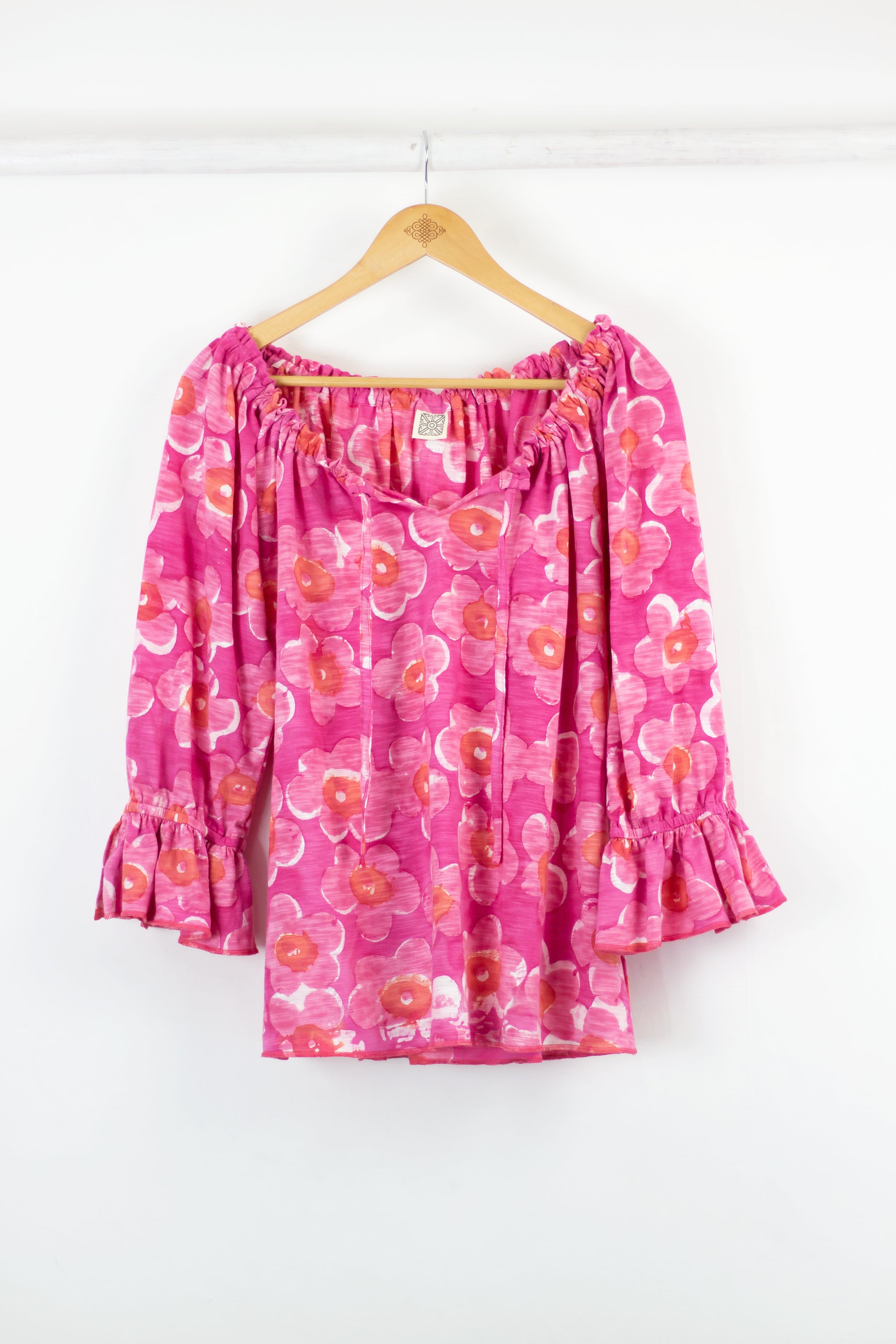 Peasant Blouse J139 - Lantana Pink