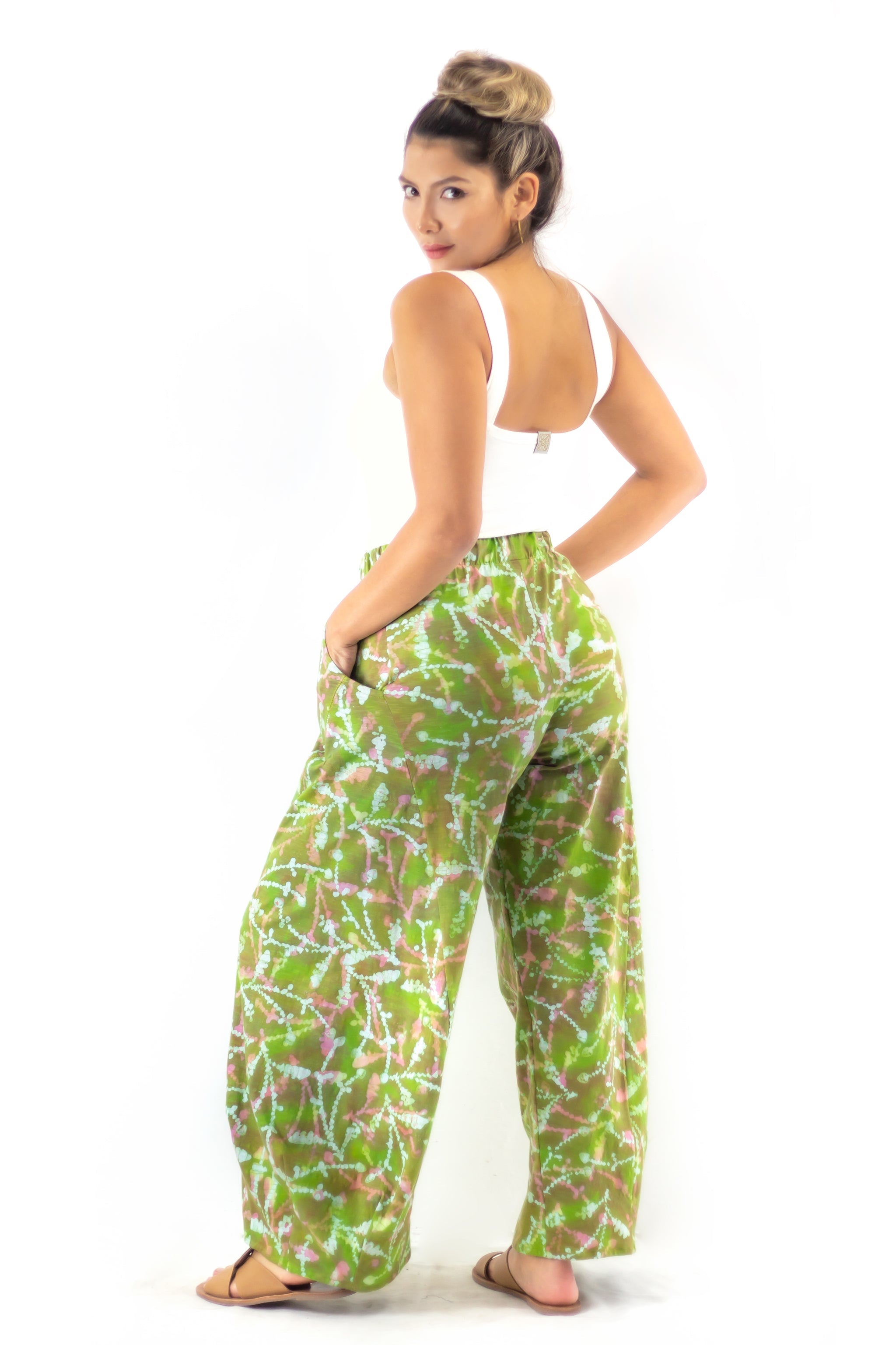 Divided Pants - Sprigs MultiVerdi