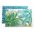 Hand Painted Placemats, Napkins, and Table Runners - Flower Power/Aqua Shoalmate