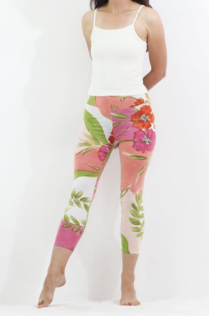 Hand Painted Leggings or Crops - Rainforest Posey