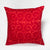 Hand Painted Accent Pillow Cover - Gilded Red