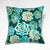 Hand Painted Accent Pillow Cover - Green Goddess