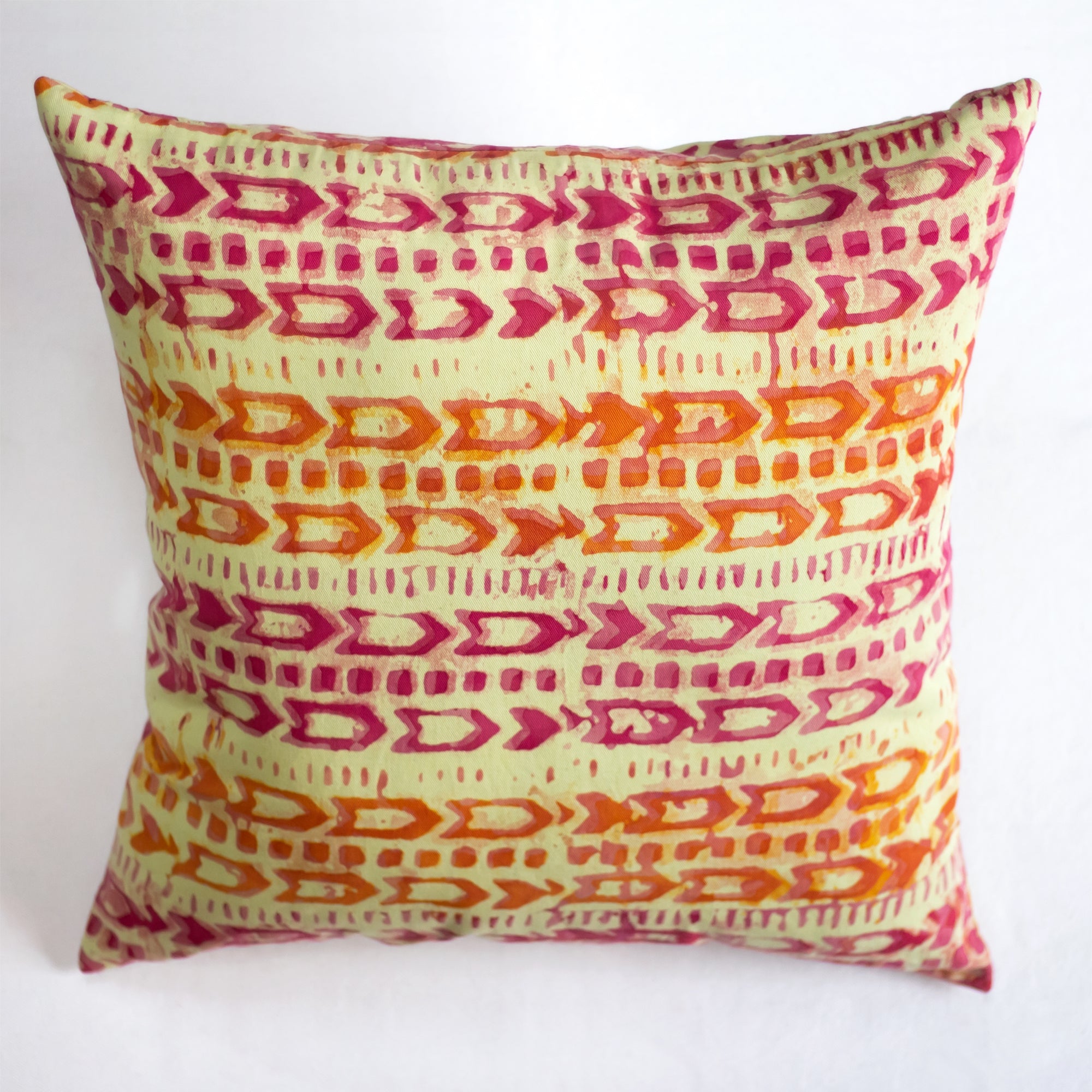 Hand Painted Accent Pillow Cover -  Nroute Horizontal