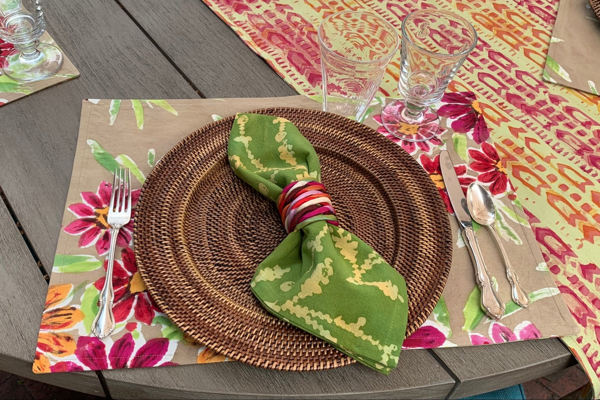 Hand-Painted Reversible Placemats