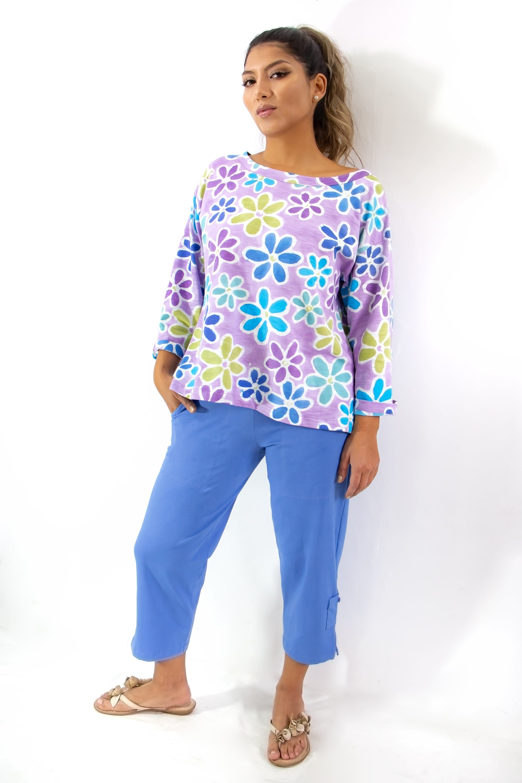 Leeni Top - Cosmos Lila