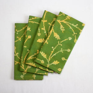 Hand Painted Placemats, Table Runners or Napkin Sets - Pines+Effervescence Gold