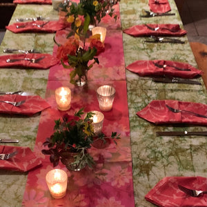 Hand Painted Tablecloths and Napkin Sets