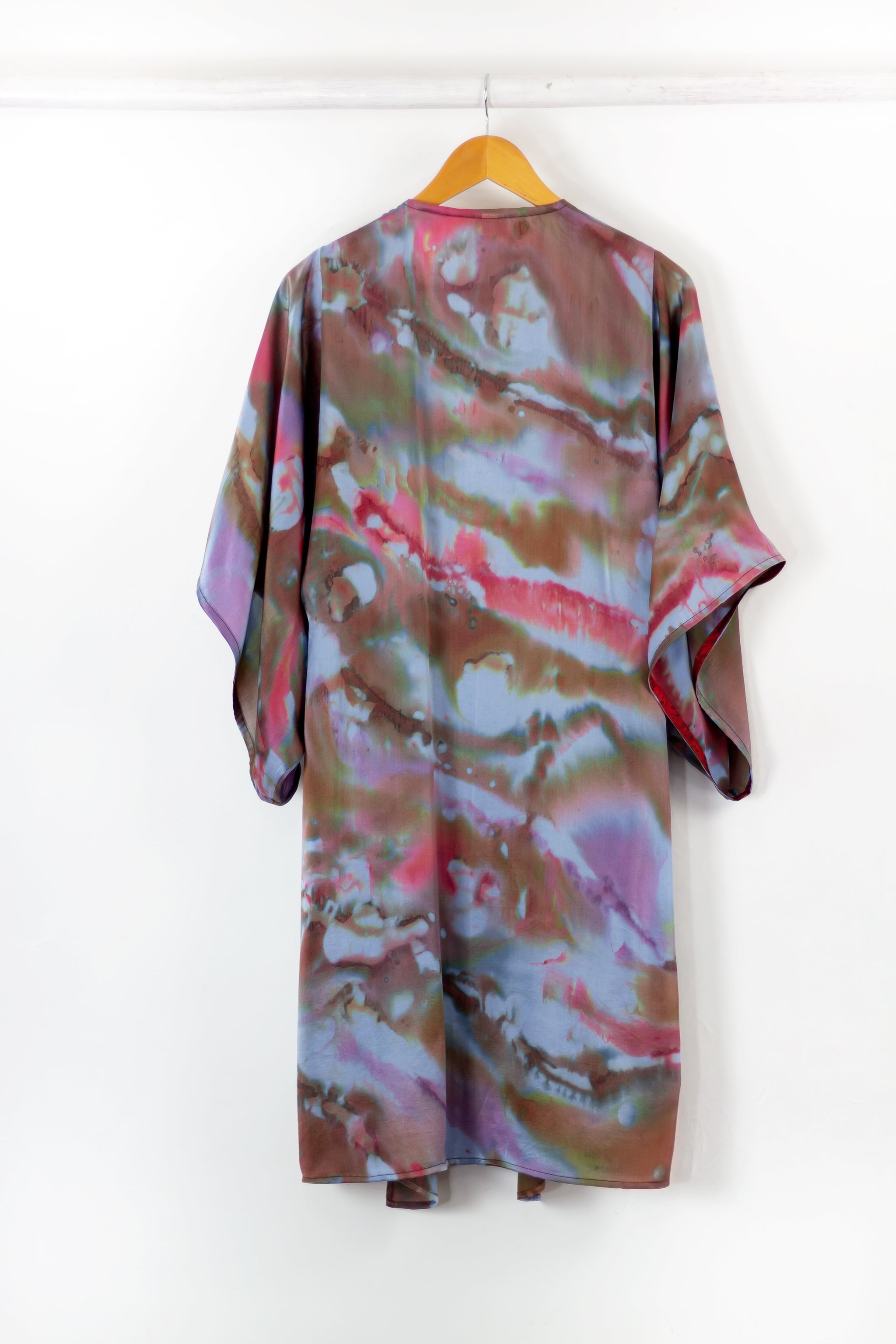 Hand Painted Silk Kimono (Mid Length) - Confucius Aura