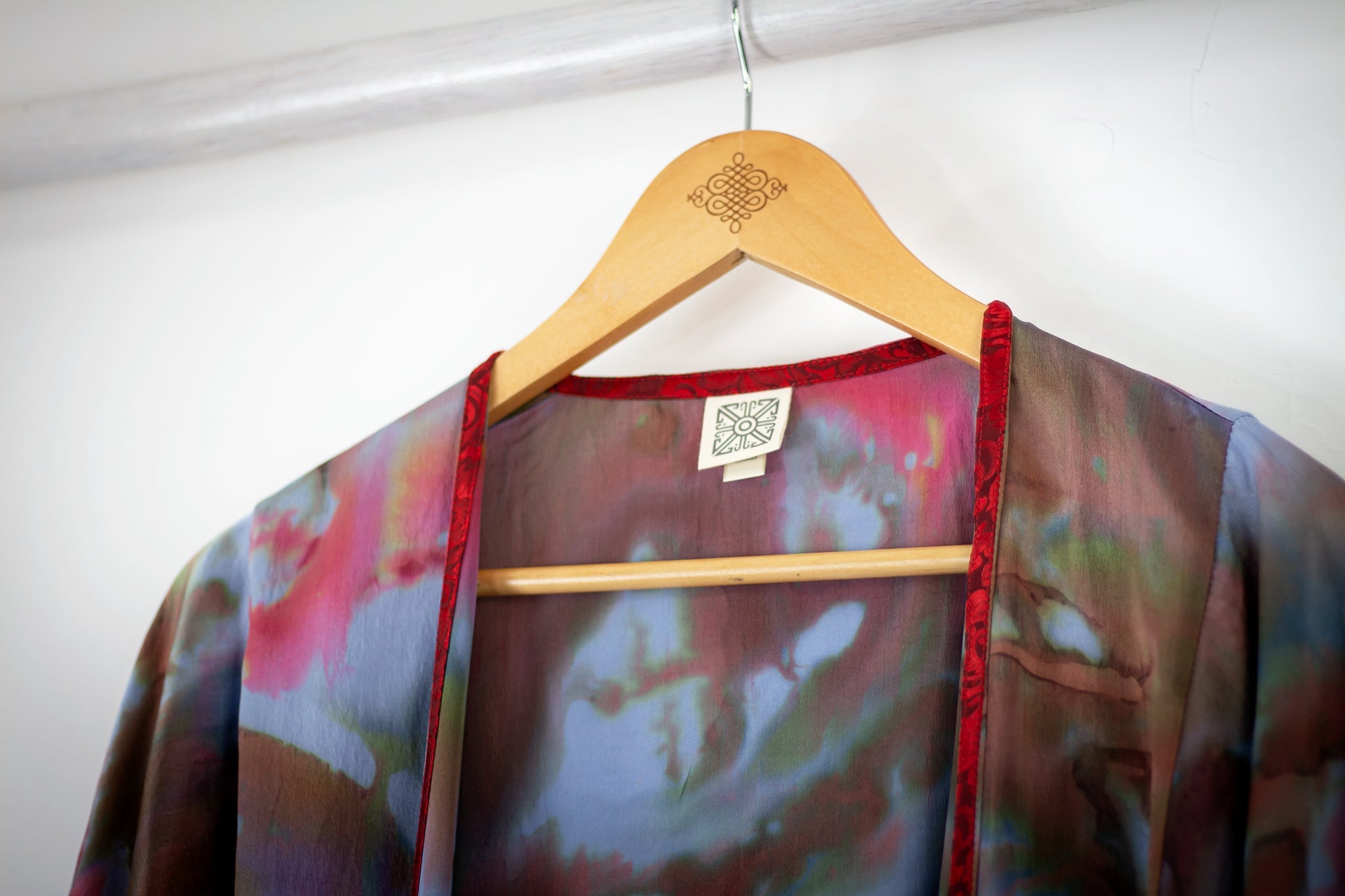 Hand Painted Silk Kimono (Mid Length) - Confucius Aura