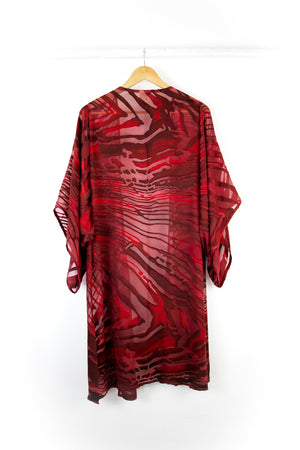 Hand Painted Silk Kimono - FlutterBy Crimson