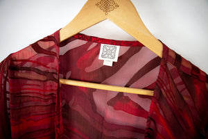 Hand Painted Silk Kimono - FlutterBy Crimson