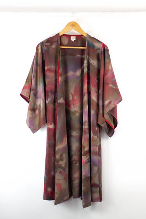 Hand Painted Silk Kimono - Confucius Earth