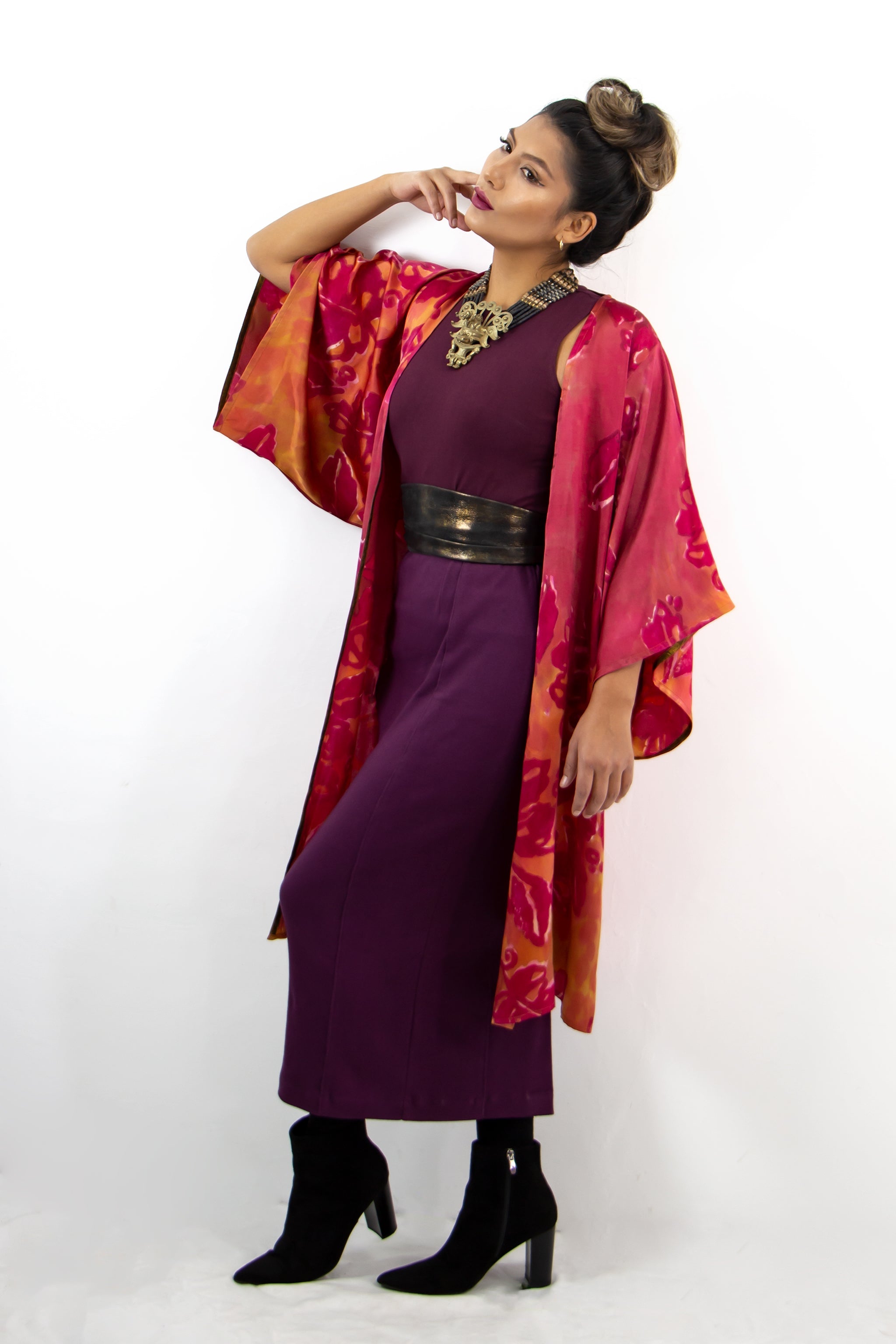 Pencil Skirt - Deep Plum