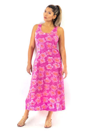 Midi Tank Dress - Lantana Pink