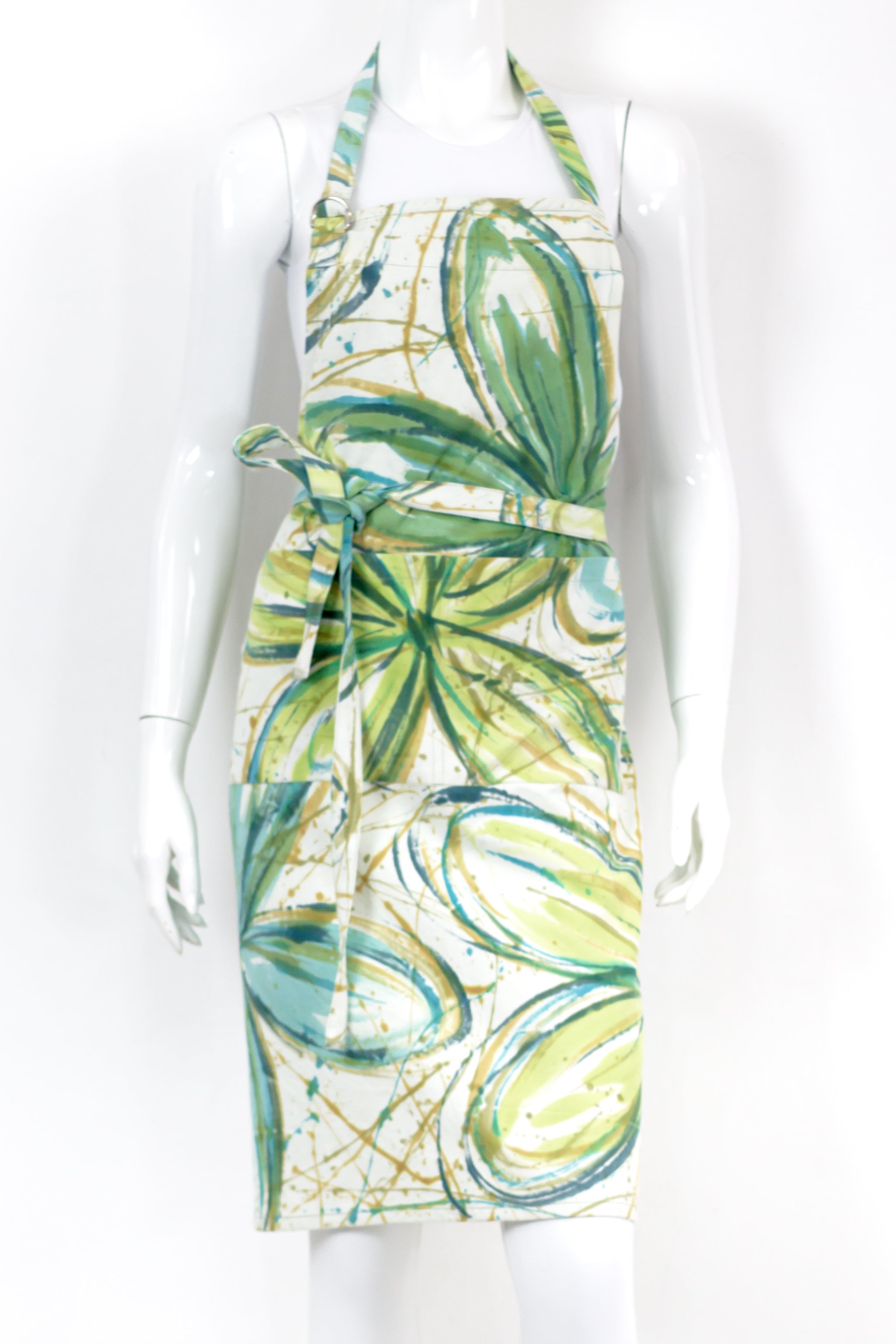 Hand Painted Apron - Flower Power