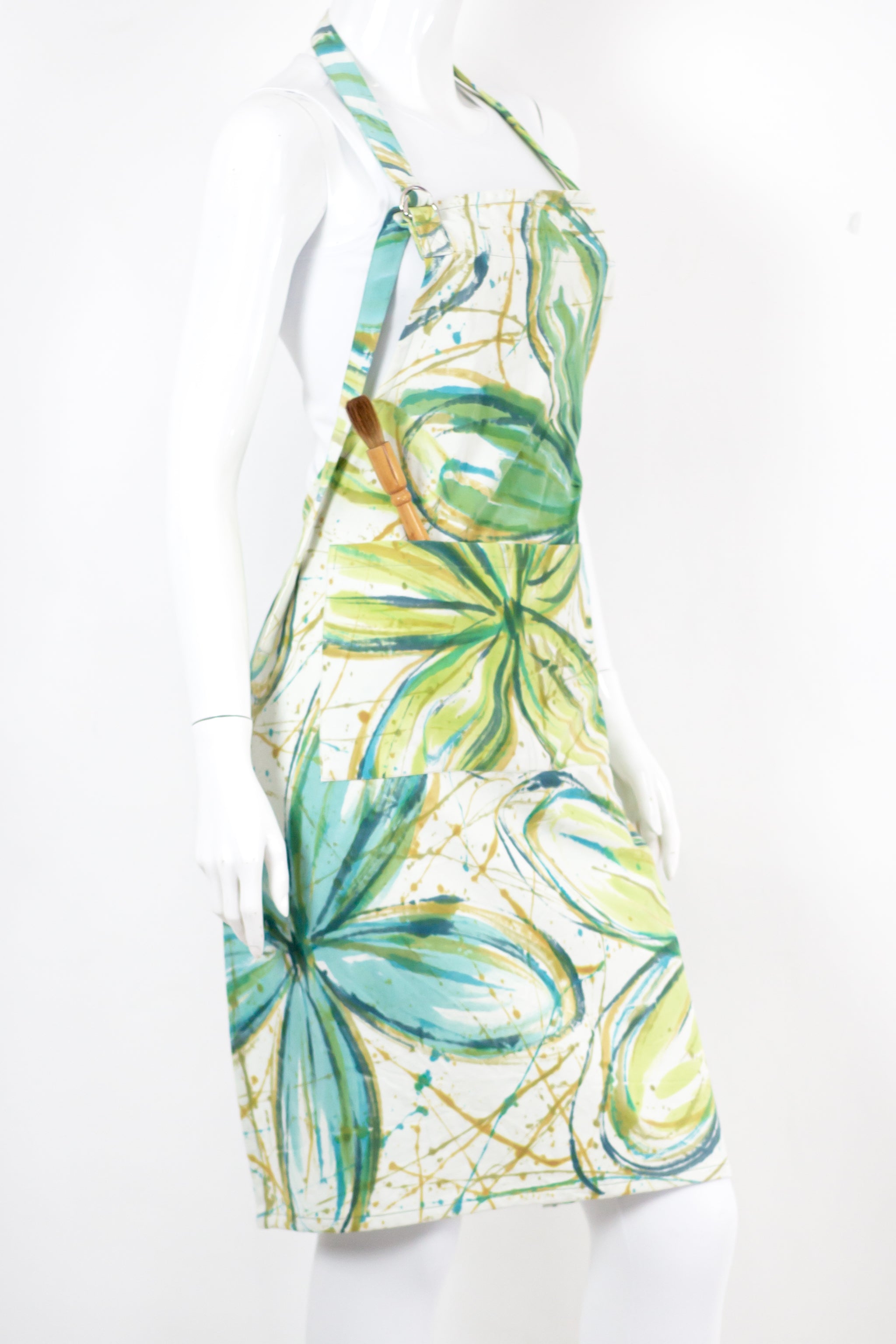 Hand Painted Apron - Flower Power