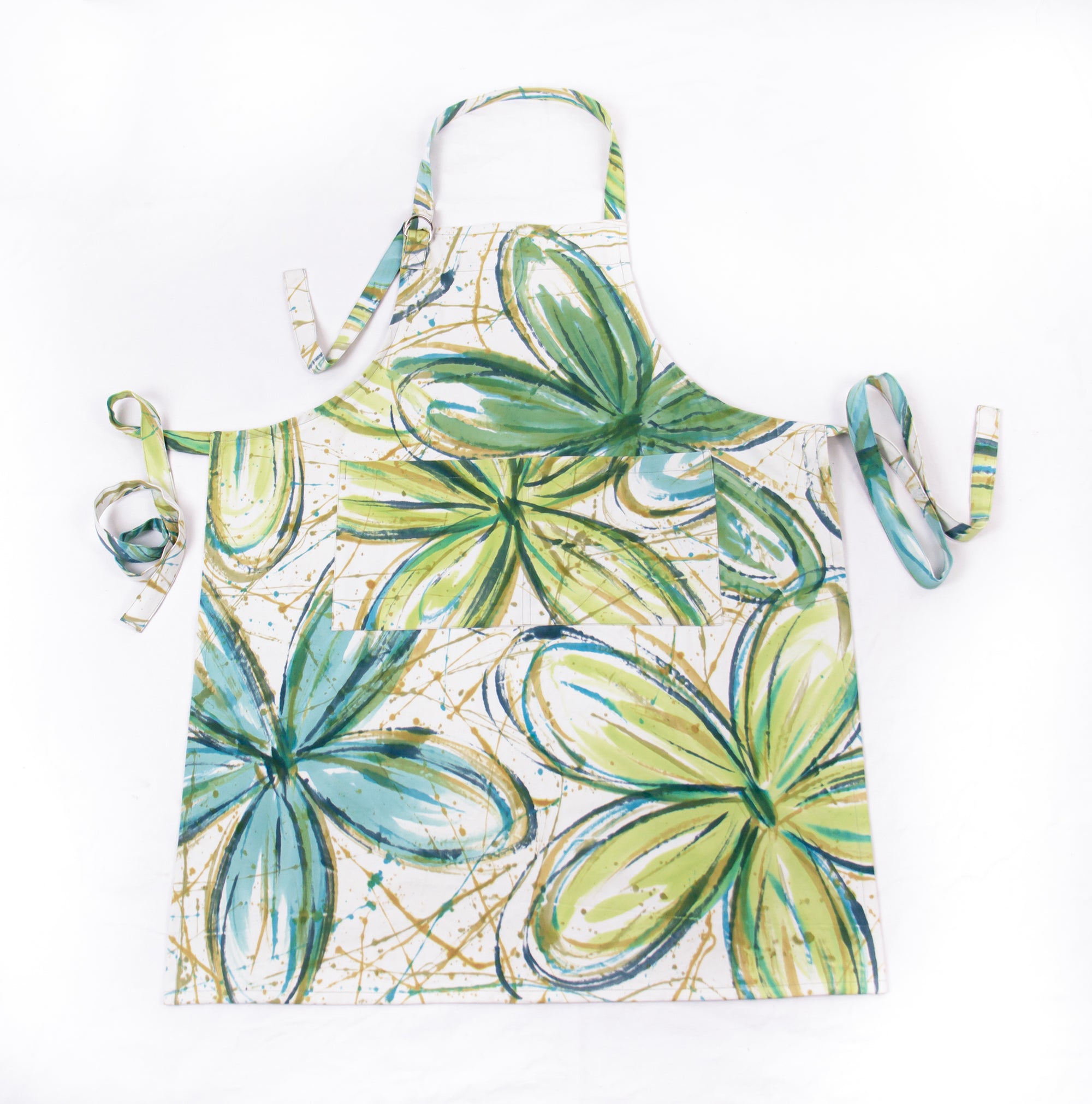 Hand Painted Apron - Flower Power