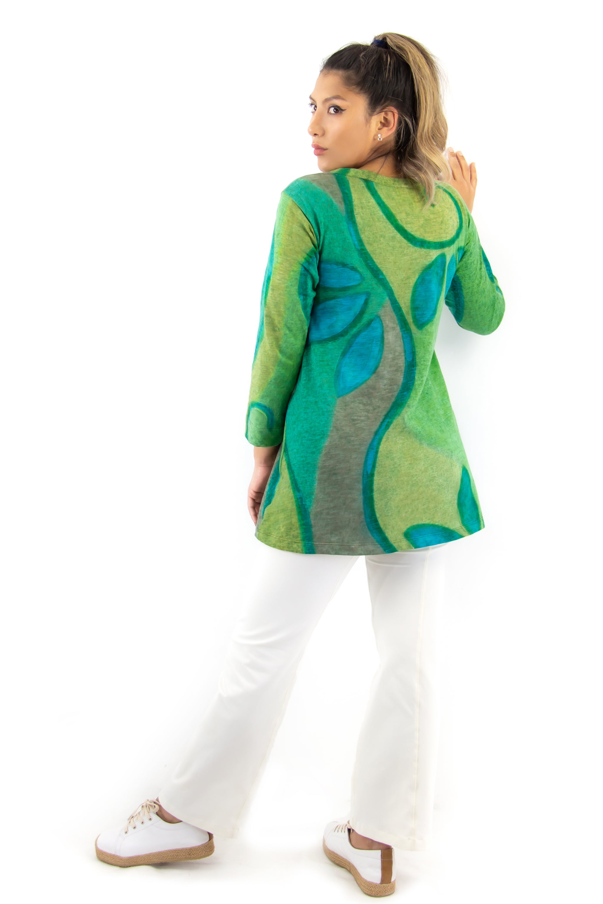 CU Tunic - 5070.1 -  D'Vine - Garden, Sapphire