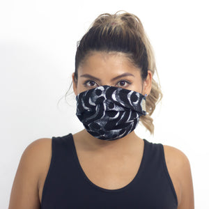 Headband Masks-Convertible- Black and White
