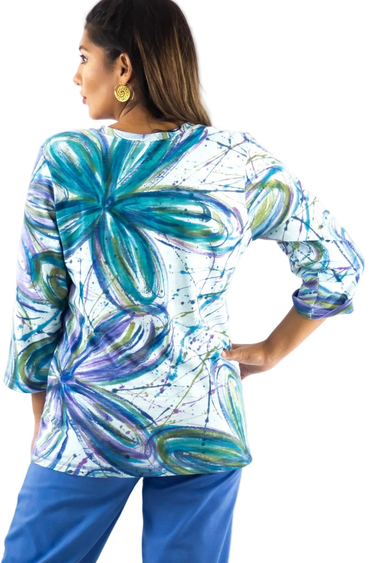 SV Tee - Flower Power Blues