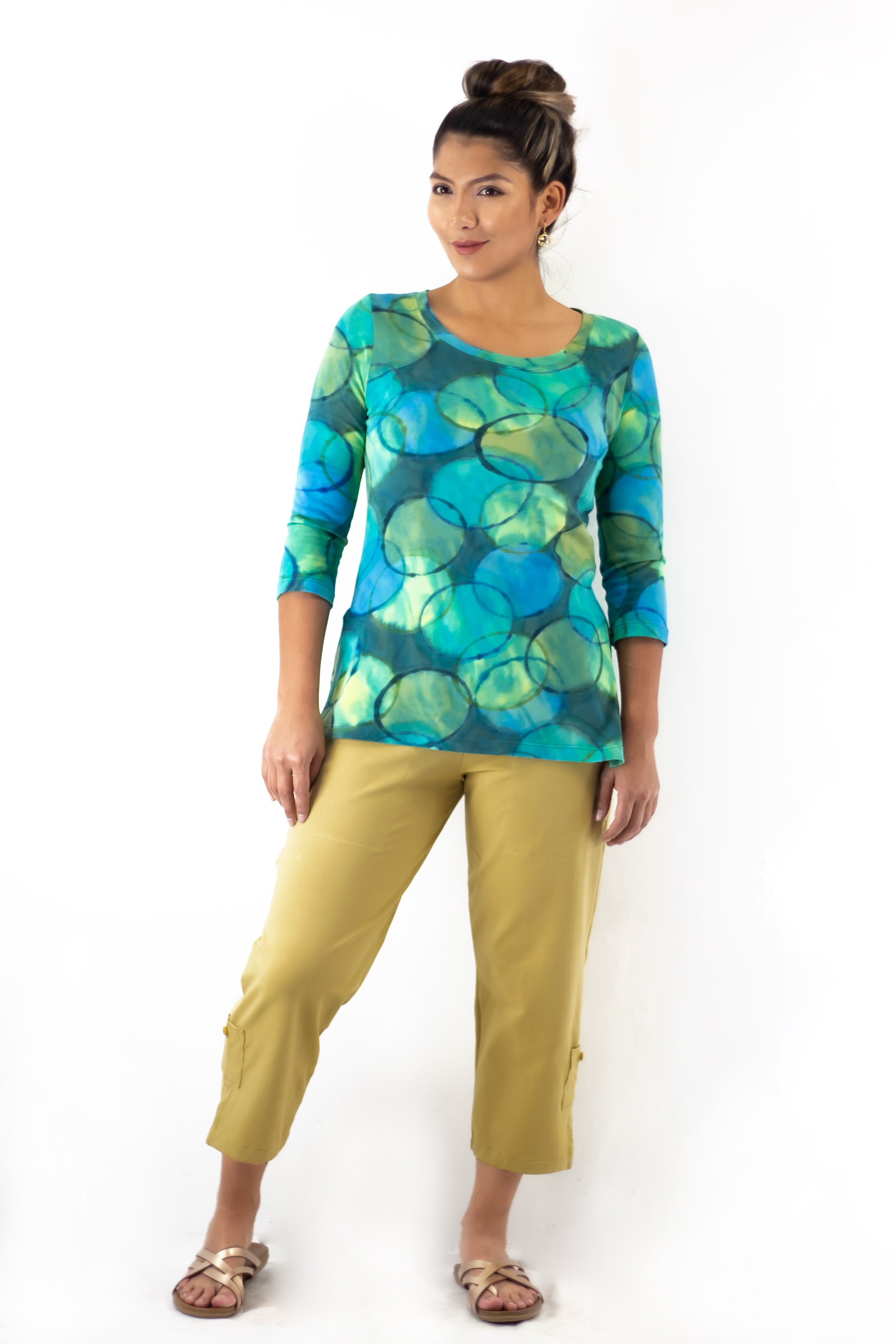 Slim Crops 2007C - Solids - Stretch Rayon
