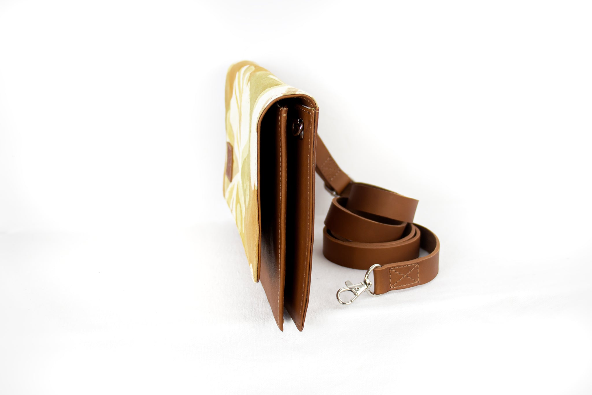 Clutch Purse - Cross Body - Ginkgo Golden